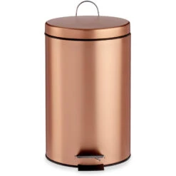 Berilo Pedaalemmer - Koperkleurig - 12 L - 40 Cm - Metaal