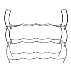 Svenska Living Wijnrek - 12 Flessen - Chrome - Metaal - 43 X 42 Cm