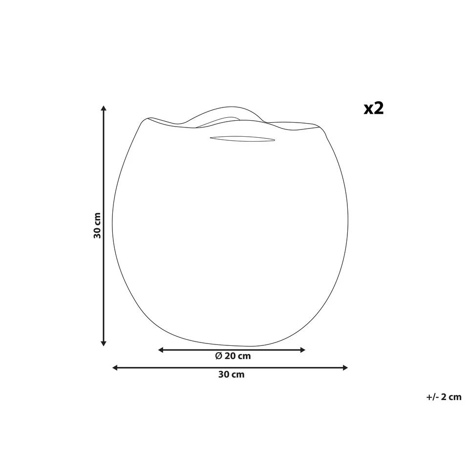 Beliani Mand PANJGUR - Paars Katoen 4 Beliani Mand PANJGUR - Paars Katoen - Afbeelding 2