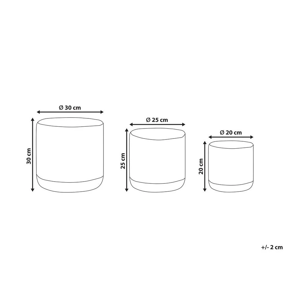 Beliani Mand BASIMA - Beige Katoen 4 Beliani Mand BASIMA - Beige Katoen - Afbeelding 2