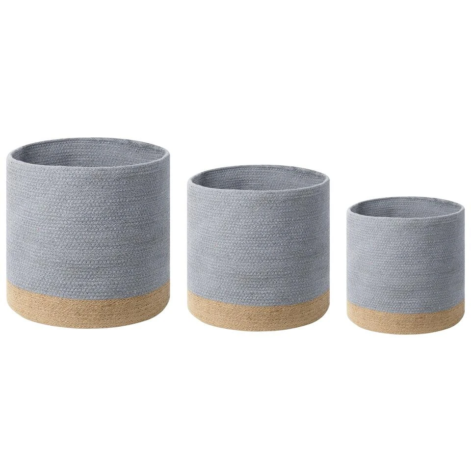 Beliani Mand BASIMA - Beige Katoen 3 Beliani Mand BASIMA - Beige Katoen