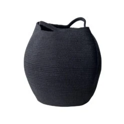 Beliani Mand PANJGUR - Zwart Katoen 9 Beliani Mand PANJGUR - Zwart Katoen -Beste Opslag Winkel 1000086728 0104