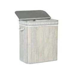 Beliani Mand KALTHOTA - Grijs Bamboehout -Beste Opslag Winkel 1000087120 0104