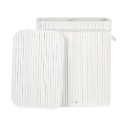 Beliani Mand KALTHOTA - Wit Bamboehout -Beste Opslag Winkel 1000087122 0105