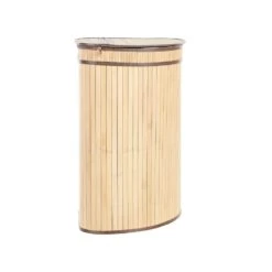 Beliani Mand BADULLA - Lichte Houtkleur Bamboehout -Beste Opslag Winkel 1000087123 0104