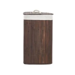 Beliani Mand MATARA - Donkere Houtkleur Bamboehout -Beste Opslag Winkel 1000087124 0103