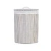 Beliani Mand MATARA - Grijs Bamboehout 1 Beliani Mand MATARA - Grijs Bamboehout -Beste Opslag Winkel 1000087127