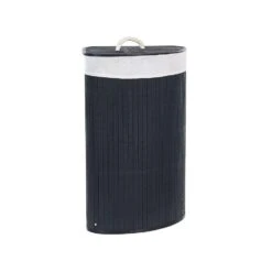 Beliani Mand MATARA - Zwart Bamboehout -Beste Opslag Winkel 1000087132 0103