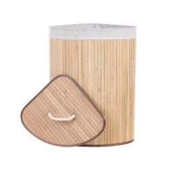 Beliani Mand MATARA - Lichte Houtkleur Bamboehout -Beste Opslag Winkel 1000087133 0103