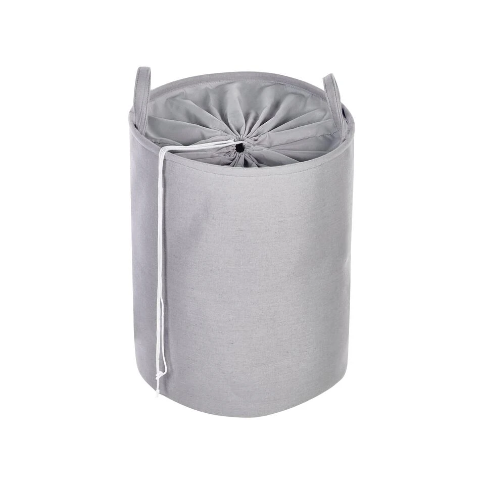 Beliani Mand ARCHA - Grijs Polyester 6 Beliani Mand ARCHA - Grijs Polyester - Afbeelding 4