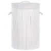 Beliani Mand SANNAR - Wit Bamboehout 2 Beliani Mand SANNAR - Wit Bamboehout -Beste Opslag Winkel 1000087702