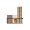 WOOOD Meert Wandplank - Metaal - Zwart - 16x50x8 -Beste Opslag Winkel 1000087725