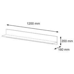 Wandplank Aura 20x120x16 Multikleur -Beste Opslag Winkel 1000088402 0102