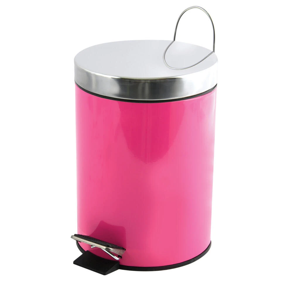 MSV Badkamer/toilet Pedaalemmer - Fuchsia Roze - 3 Liter - 17 X 25 Cm 3 MSV Badkamer/toilet Pedaalemmer - Fuchsia Roze - 3 Liter - 17 X 25 Cm