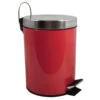 MSV Badkamer/toilet Pedaalemmer - Rood - 3 Liter - 17 X 25 Cm -Beste Opslag Winkel 1000089294