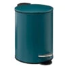 5Five Pedaalemmer - Metaal - Petrol Blauw - 3L - 16x25 Cm - Badkamer -Beste Opslag Winkel 1000090144