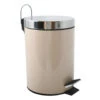 MSV Badkamer/toilet Pedaalemmer - Beige - 3 Liter - 17 X 25 Cm -Beste Opslag Winkel 1000090146