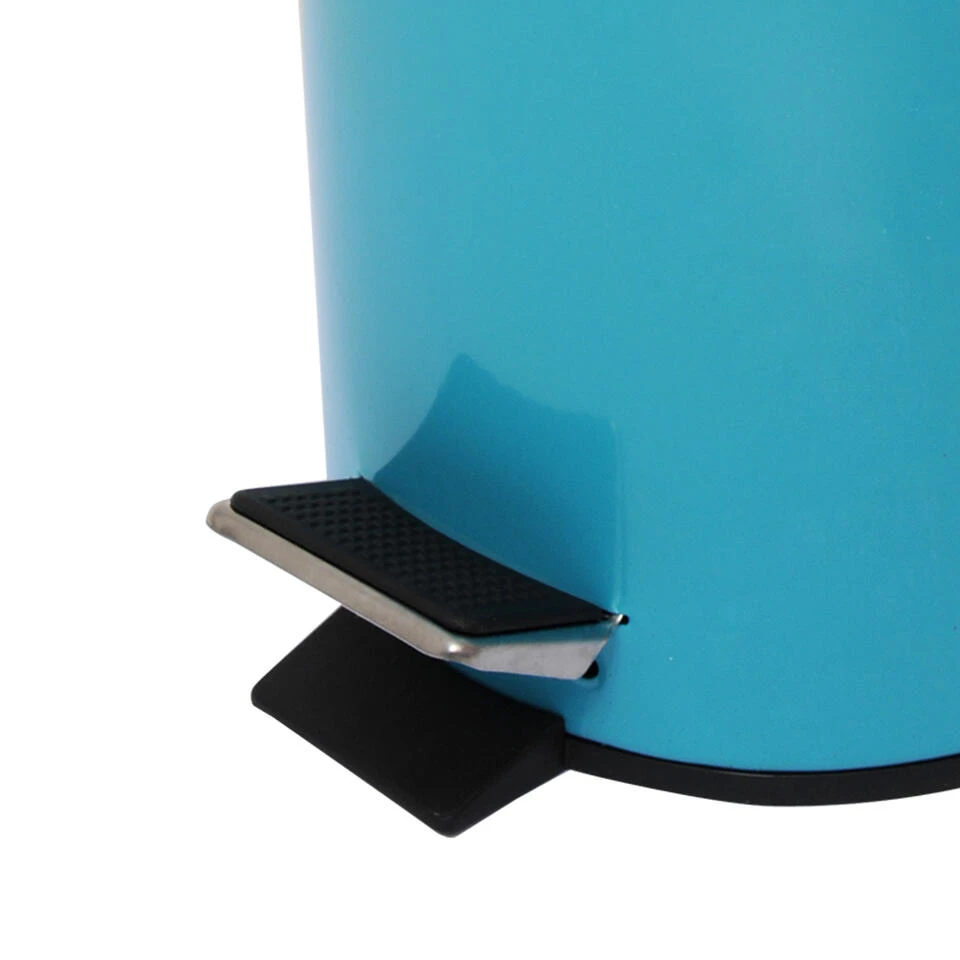 MSV Badkamer/toilet Pedaalemmer - Turquoise Blauw - 5L - 20 X 28 Cm 5 MSV Badkamer/toilet Pedaalemmer - Turquoise Blauw - 5L - 20 X 28 Cm - Afbeelding 3