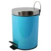 MSV Badkamer/toilet Pedaalemmer - Turquoise Blauw - 5L - 20 X 28 Cm -Beste Opslag Winkel 1000090147