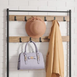 ACAZA Groot Garderoberek XL Met Schoenenbank - Kleur Ashwood -Beste Opslag Winkel 1000090208 0102