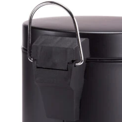 MSV Badkamer/toilet Pedaalemmer - Zwart - 5 Liter - 20 X 28 Cm -Beste Opslag Winkel 1000090236 0103