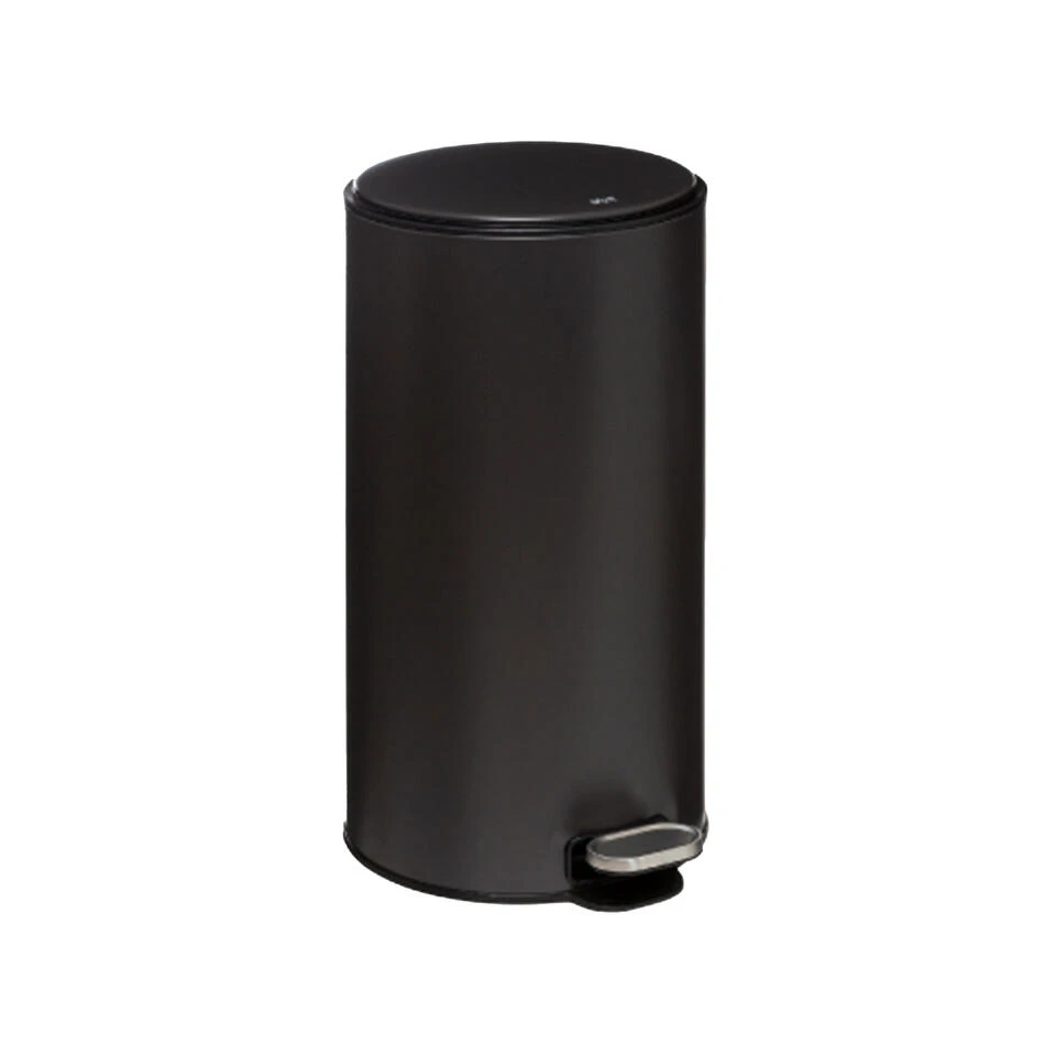 5Five Prullenbak/pedaalemmer - Antraciet - Metaal - 30 Liter - 62 Cm 3 5Five Prullenbak/pedaalemmer - Antraciet - Metaal - 30 Liter - 62 Cm