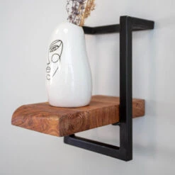 Wandplank Aberdeen 20 Cm - 25x20x30 Cm - Hout - Bruin -Beste Opslag Winkel 1000093282 0101