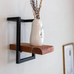 Wandplank Aberdeen 20 Cm - 25x20x30 Cm - Hout - Bruin -Beste Opslag Winkel 1000093282 0102