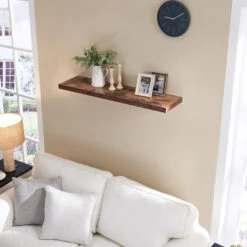 ACAZA Boekenplank Van 100 Cm Lang - Industrieel Design - Vintage Bruin -Beste Opslag Winkel 1000093284 0102