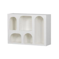 WOOOD Wandkastje Caz - Plywood - Wit - 57x80x23 8 WOOOD Wandkastje Caz - Plywood - Wit - 57x80x23 -Beste Opslag Winkel 1000093838 0102