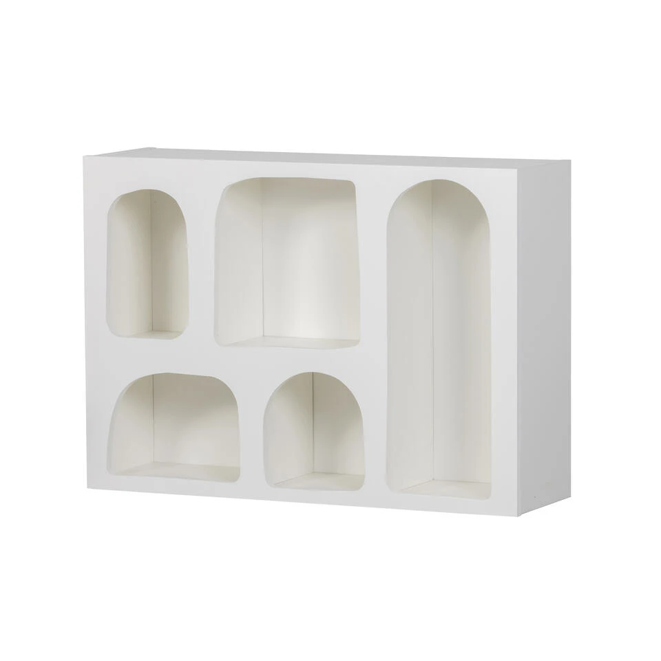 WOOOD Wandkastje Caz - Plywood - Wit - 57x80x23 5 WOOOD Wandkastje Caz - Plywood - Wit - 57x80x23 - Afbeelding 3