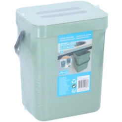 Merkloos Afvalbak-vuilnisbak - 1 Stuk - 5,5 Liter - Kunststof - Groen