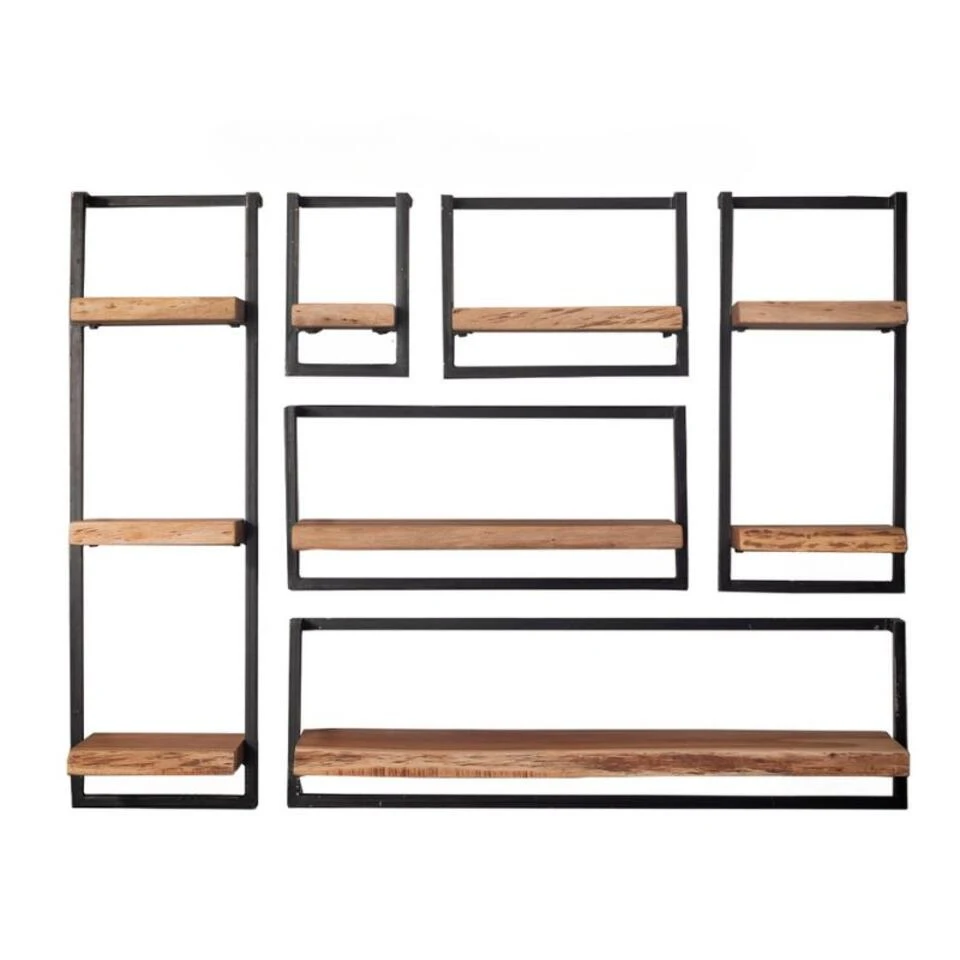 Kalfort Wandrek Industrieel Stockton 6 - Set Van 3 - 25x100x100 Cm 3 Kalfort Wandrek Industrieel Stockton 6 - Set Van 3 - 25x100x100 Cm