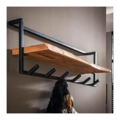 Kalfort Stockton Kapstok Met Hoedenplank 6 Haken - 25x100x32 Cm -Beste Opslag Winkel 1000094091 0102