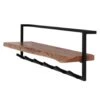 Kalfort Stockton Kapstok Met Hoedenplank 6 Haken - 25x100x32 Cm -Beste Opslag Winkel 1000094091