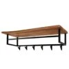 Stockton Kapstok Industrieel Met Haken - 33X100x27 Cm 1 Stockton Kapstok Industrieel Met Haken - 33X100x27 Cm -Beste Opslag Winkel 1000094093
