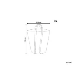 Beliani Mand ORNACH - Natuurlijk Jute 7 Beliani Mand ORNACH - Natuurlijk Jute -Beste Opslag Winkel 1000095157 0102