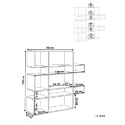 Beliani Boekenkast AMARILO - Lichte Houtkleur Mdf -Beste Opslag Winkel 1000095895 0102