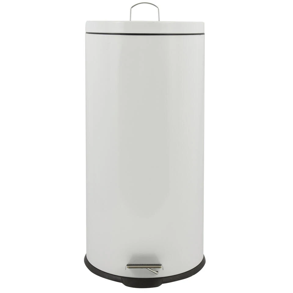 MSV Badkamer/toilet Pedaalemmer - Wit - 30 Liter - 29 X 63 Cm 3 MSV Badkamer/toilet Pedaalemmer - Wit - 30 Liter - 29 X 63 Cm