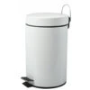 MSV Badkamer/toilet Pedaalemmer - Wit - 12 Liter - 25 X 40 Cm -Beste Opslag Winkel 1000096651