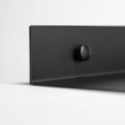 QUVIO Metalen Muur Plank - Zwart - 60 Cm -Beste Opslag Winkel 1000097092 0103