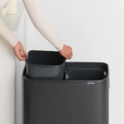 Brabantia Bo Touch Bin Afvalemmer 2 X 30 Liter Matt Black 7 Brabantia Bo Touch Bin Afvalemmer 2 X 30 Liter Matt Black -Beste Opslag Winkel 1000098402 0103