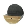 Industrieel Rond Wandrek Hout En Metaal Tim Ø50 Cm - 25x50x50 Cm - Hout - Zwart -Beste Opslag Winkel 1000098598