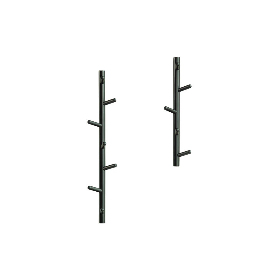 WOOOD Marrit Kapstok 7 Haaks - Hout - Zwart - Set Van 2 5 WOOOD Marrit Kapstok 7 Haaks - Hout - Zwart - Set Van 2 - Afbeelding 3