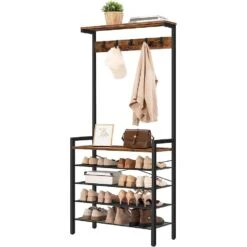 Ylumen Kapstok Raymond - 30 X185 Cm - Zwart Bruin