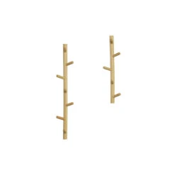 WOOOD Kapstok 5 Haaks Marit - Hout - Naturel - Set Van 3 8 WOOOD Kapstok 5 Haaks Marit - Hout - Naturel - Set Van 3 -Beste Opslag Winkel 1000098834 0102