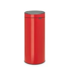 Brabantia Touch Bin Afvalemmer 30 Liter Passion Red