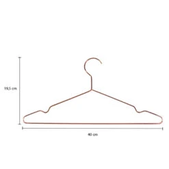 QUVIO Kledinghanger Set Van 40 - Metaal - Koperkleur -Beste Opslag Winkel 1000099309 0103