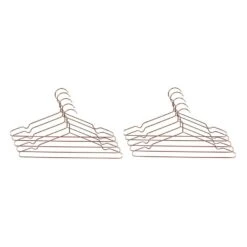 QUVIO Kledinghanger Set Van 10 - Metaal - Koperkleur