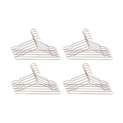 QUVIO Kledinghanger Set Van 20 - Metaal - Koperkleur